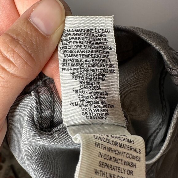 Free People Modern Femme Denim Stretch Mini Skirt Size 0 Washed Black Gray - Picture 7 of 8